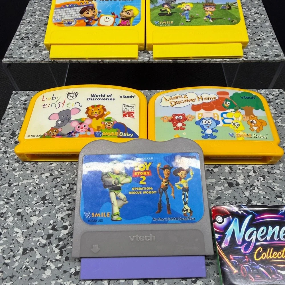 VTech V.Smile Game Lot 9 Toy Story 2 Mickey Baby Einstein Alphabet Park Keyboard